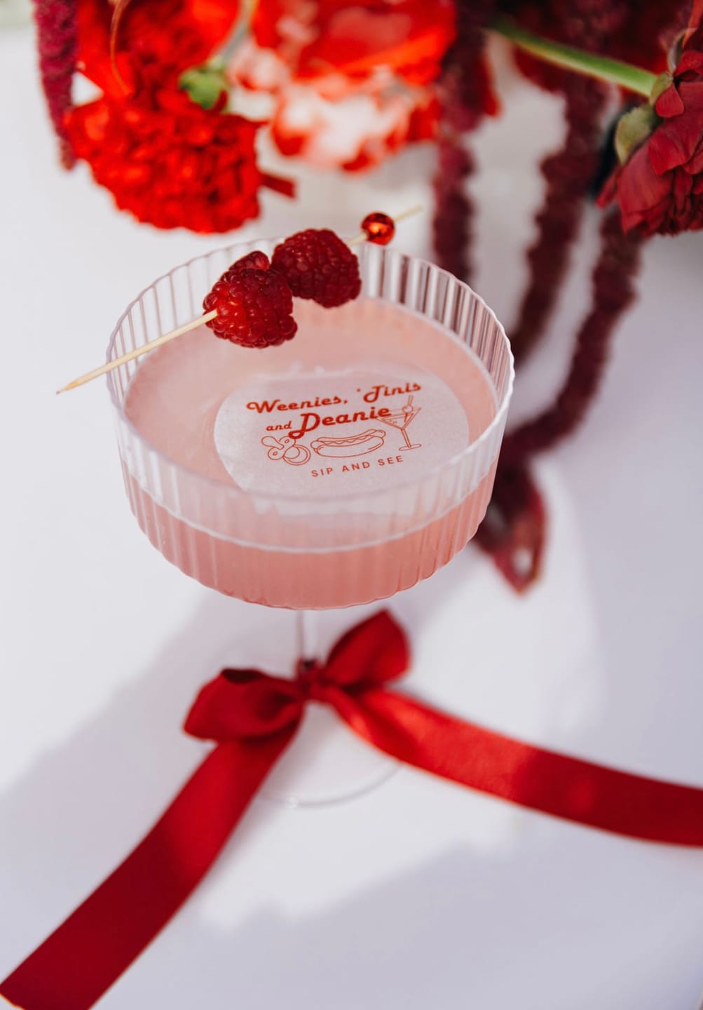 Customer photo review of Personalized Edible Monogram Drink Toppers - Custom Cocktail Garnishes