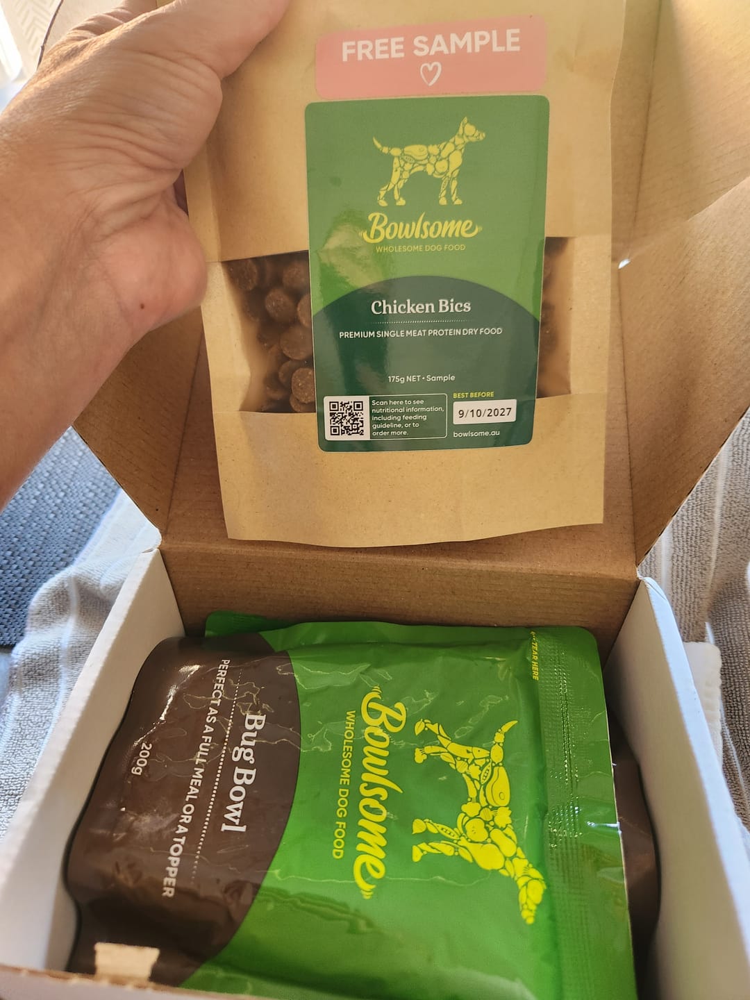 Customer photo review of Bowls Sample Packs