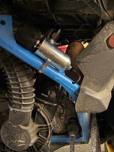 Customer photo review of RPM 2017-19' Can-Am X3 R High Flow Billet & Silicone Intake Kit for Stock Airbox