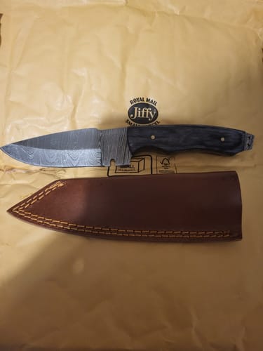 Customer photo review of Mystery Damascus Knife