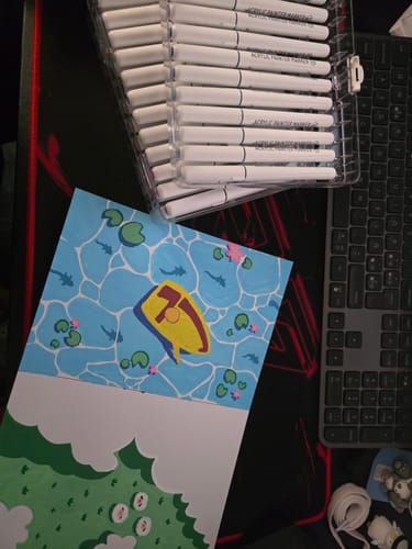 Customer photo review of Languo - Set 60 Marcadores Acrílicos Punta Pincel