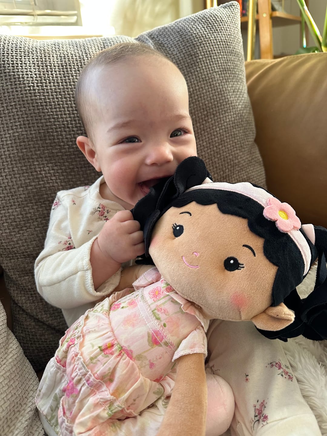Customer photo review of Leyadoll Soft Plush Personalized Leya Doll, My First Baby Doll