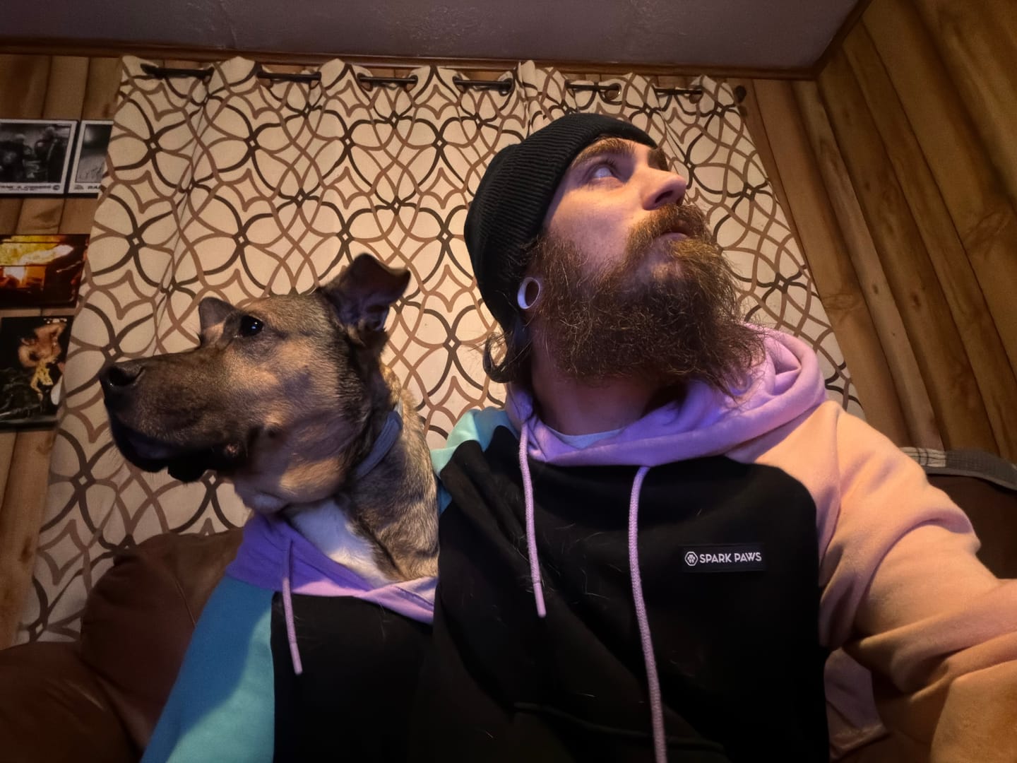 Customer photo review of Color Block Human Hoodies