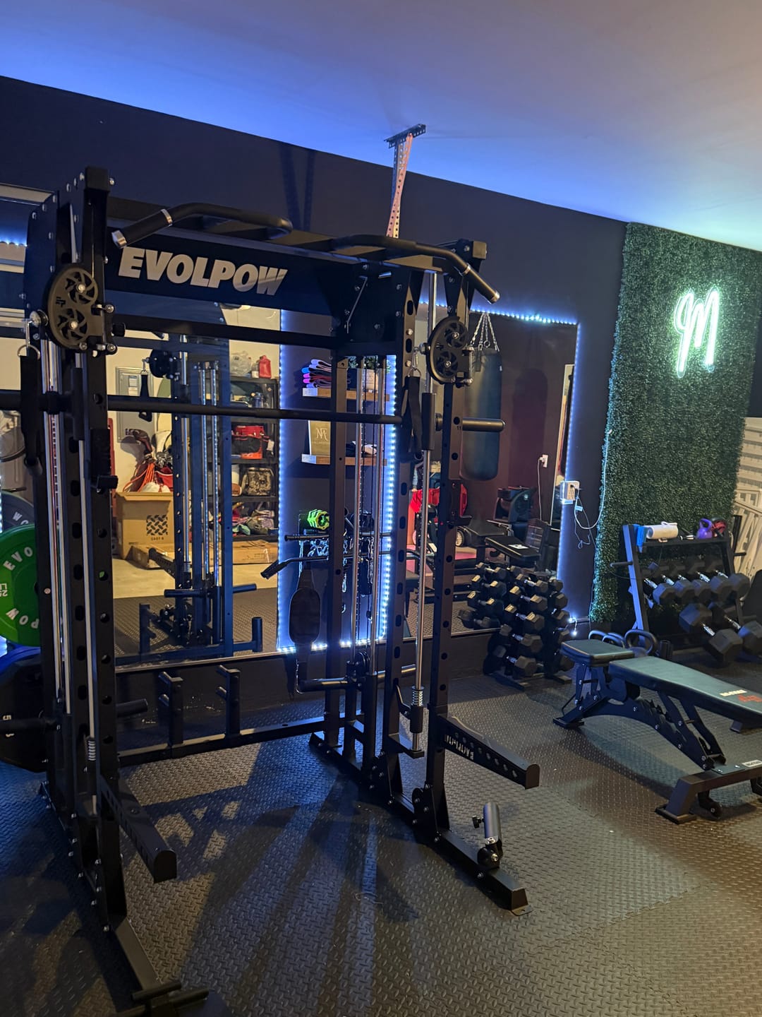 Customer photo review of EVOLPOW M2B Brute All-In-One Smith Machine Home Gym