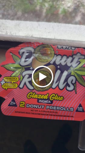 Customer video review of Dozo Donut Prerolls 6 grams (3ct)