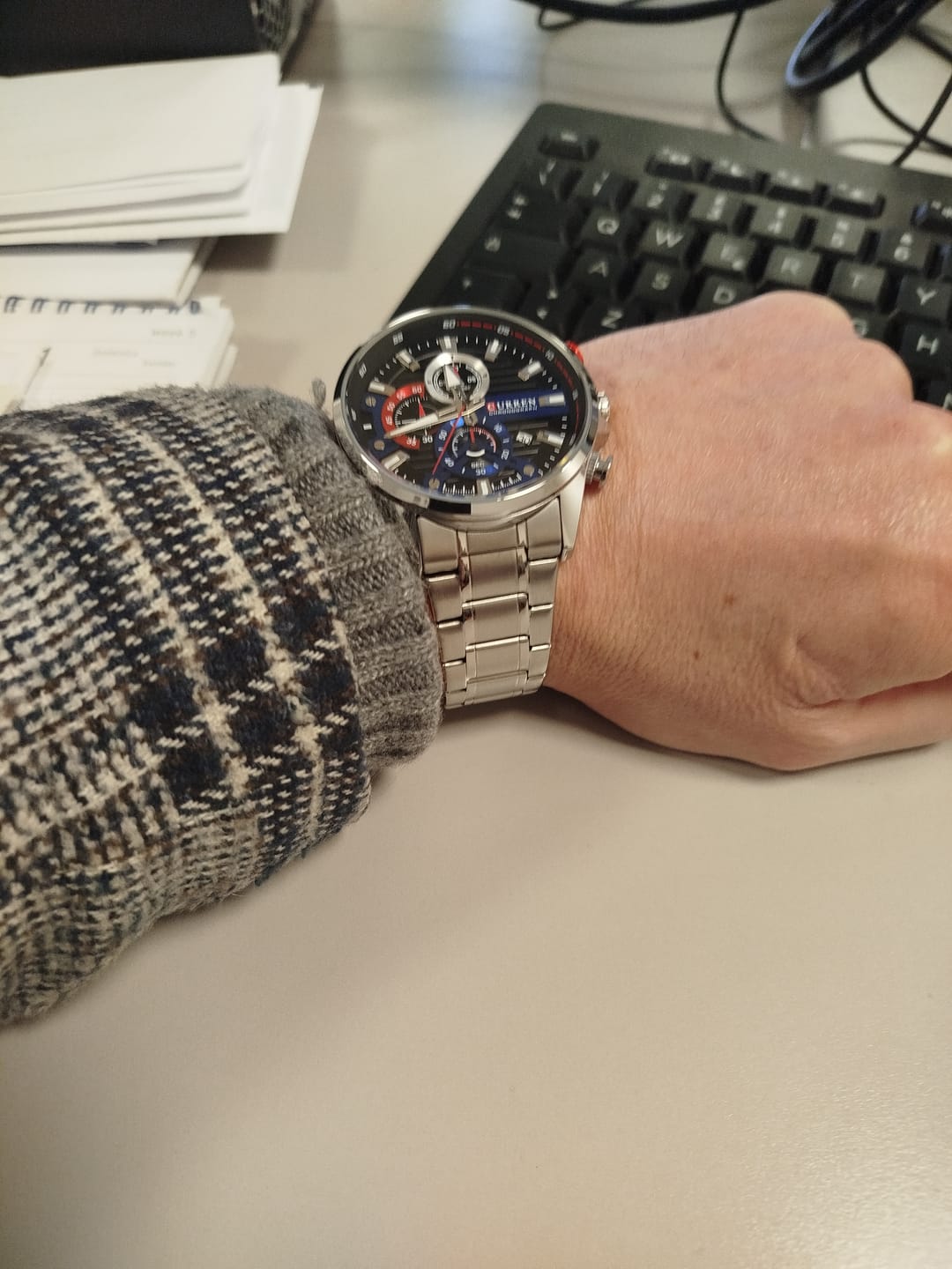 Customer photo review of Curren Ambasator® orologio uomo acciaio