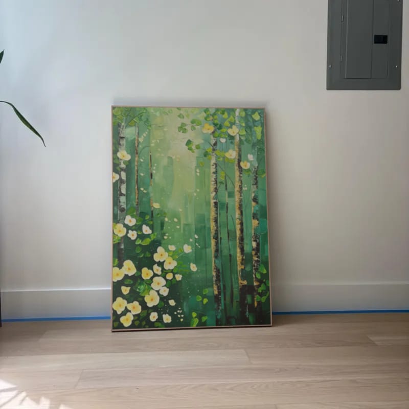 Customer photo review of Flower & Tree Abstract Textured Wall Art #ML071