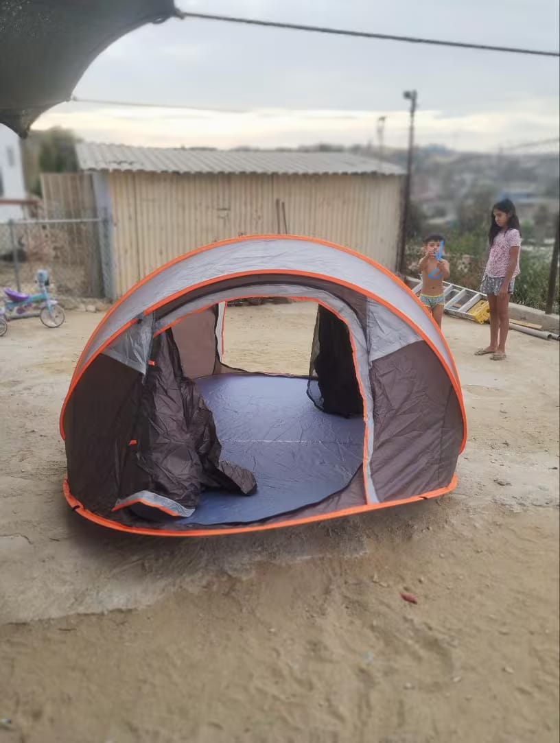 Customer photo review of Pop-Up Wurfzelt 5-8 Personen – Automatisches Campingzelt Wasserdicht