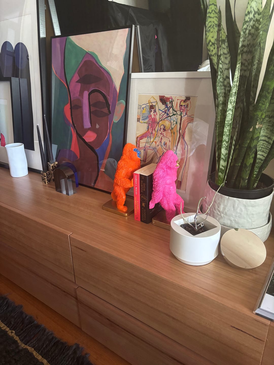 Customer photo review of Alfie and Anna Gorilla Bookends (Set of 2)