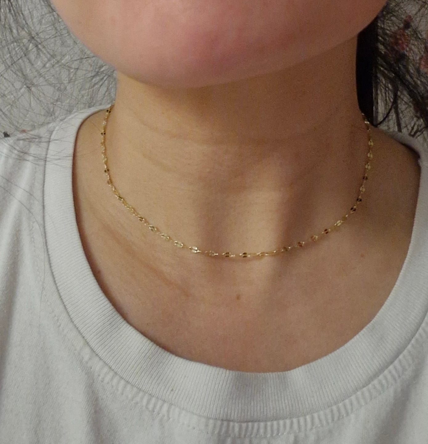 Customer photo review of Dainty Necklace