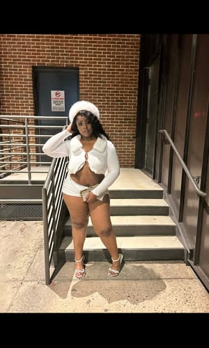 Customer photo review of Be Fur Real Trim Top & Skirt SET