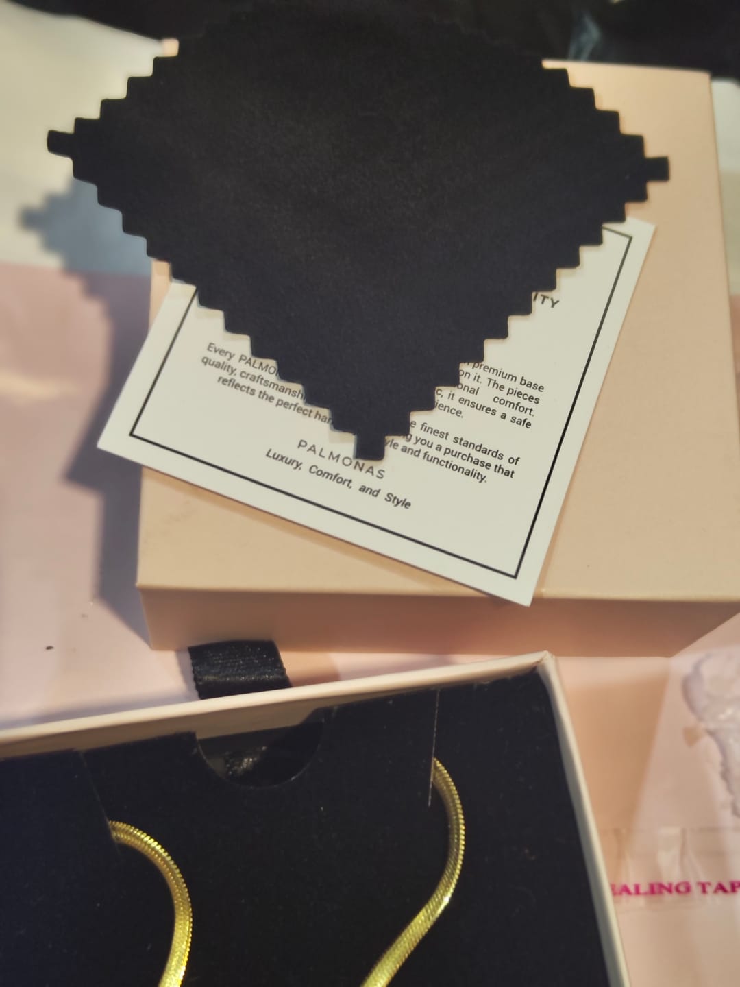 Customer photo review of Silk Gold Chain for Men