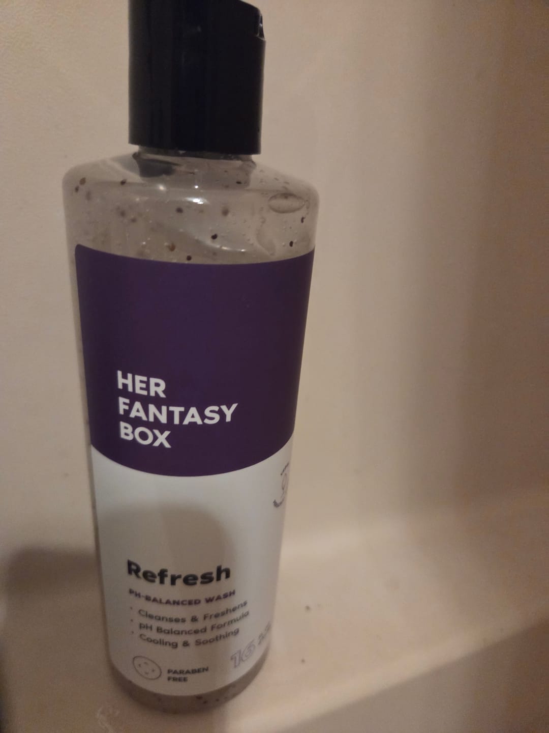 Customer photo review of Refresh Plant Based Yoni Gel Wash (pH Balancing) - 3 pk