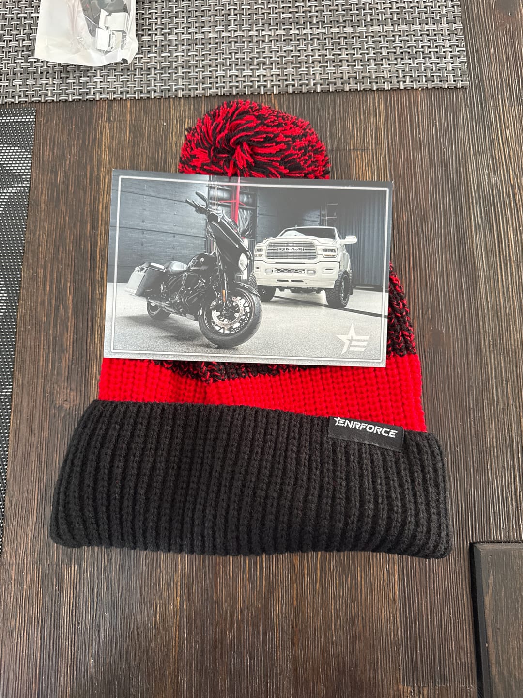 Customer photo review of Knitted Pom Beanies