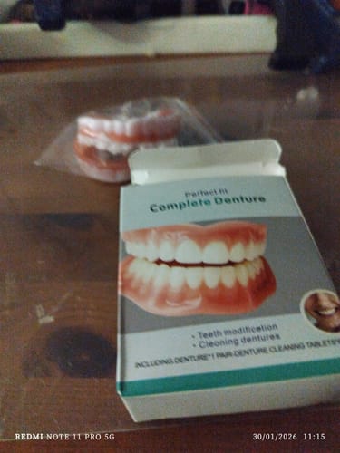 Customer photo review of 🦷  Fit Full Functional DenturesMake you more confident-Made in the USA & FDA-Certified