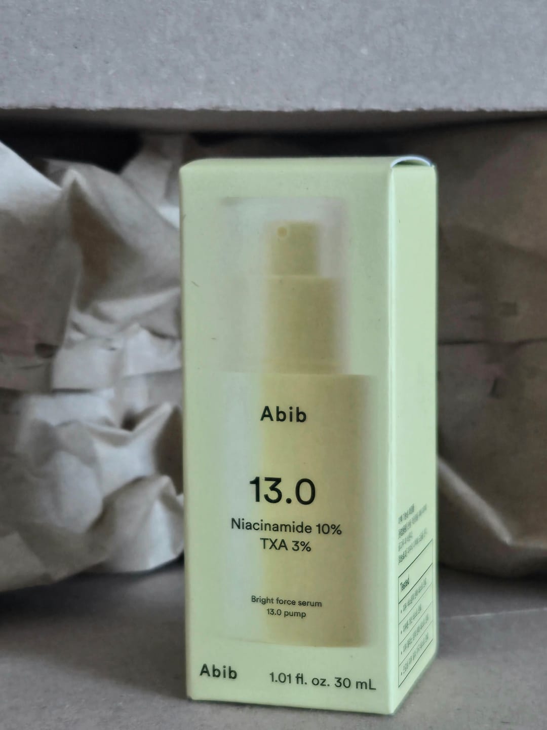 Customer photo review of Bright force serum 13.0 pump