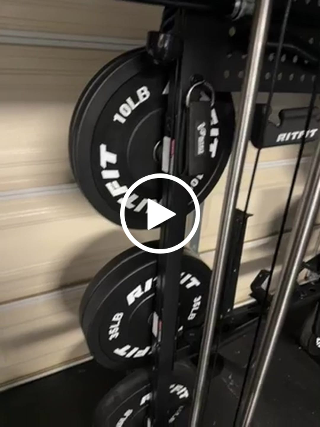 Customer video review of RitFit Bumper Plates Olympic Rubber Weight Plates, 2-inch