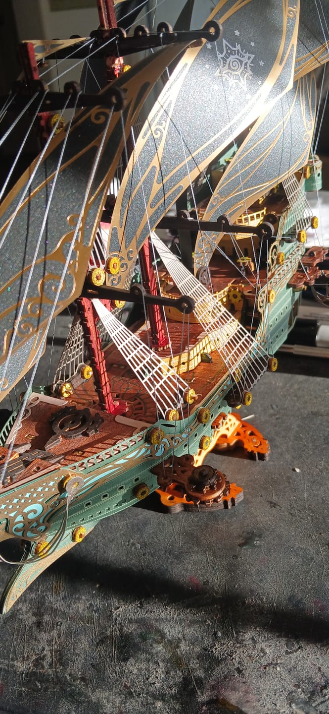 Customer photo review of Rokrgeek Future Pirate Ship Wooden 3D Model