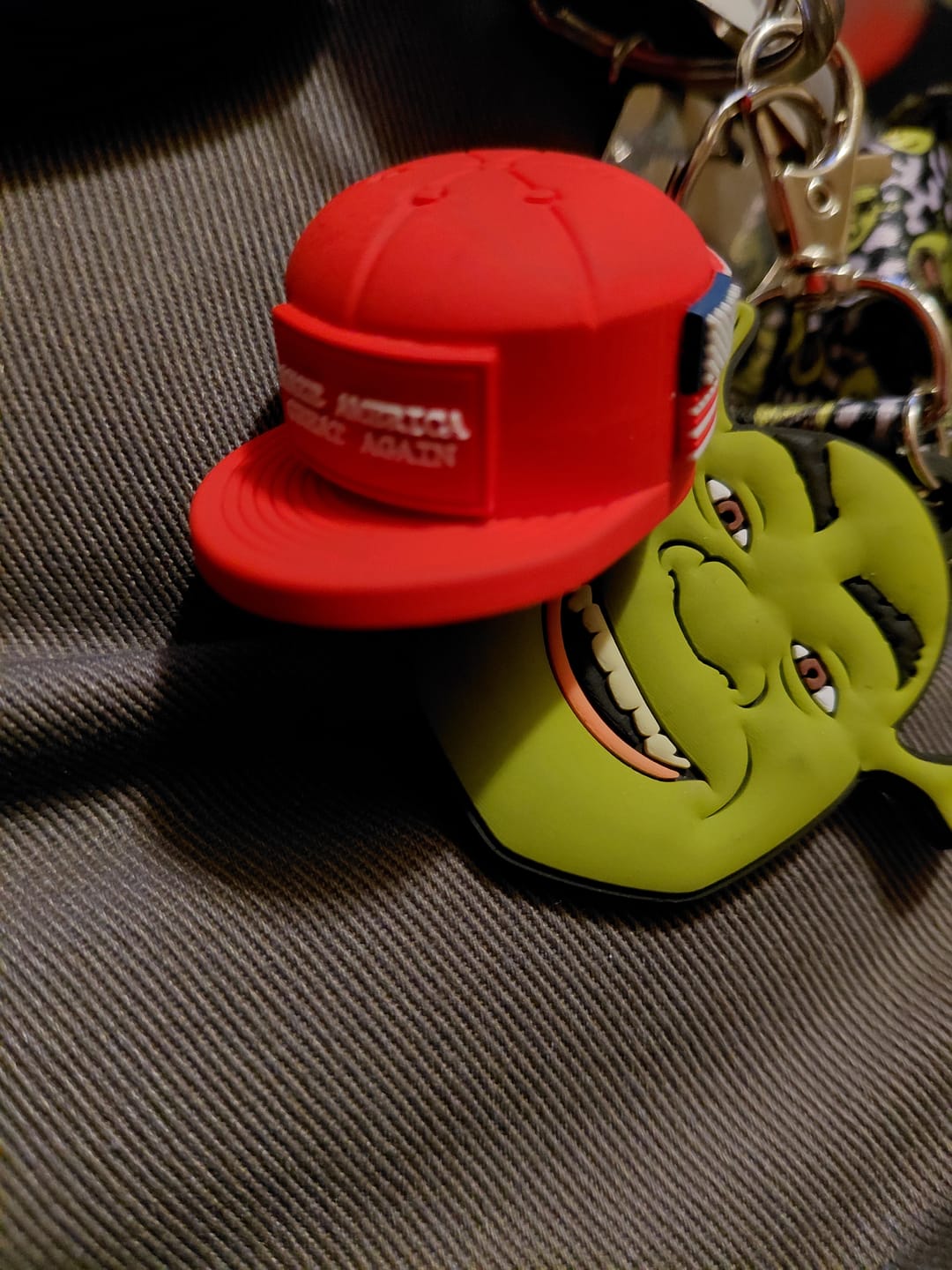 Customer photo review of MAGA Hat Keychain (Limited Edition)