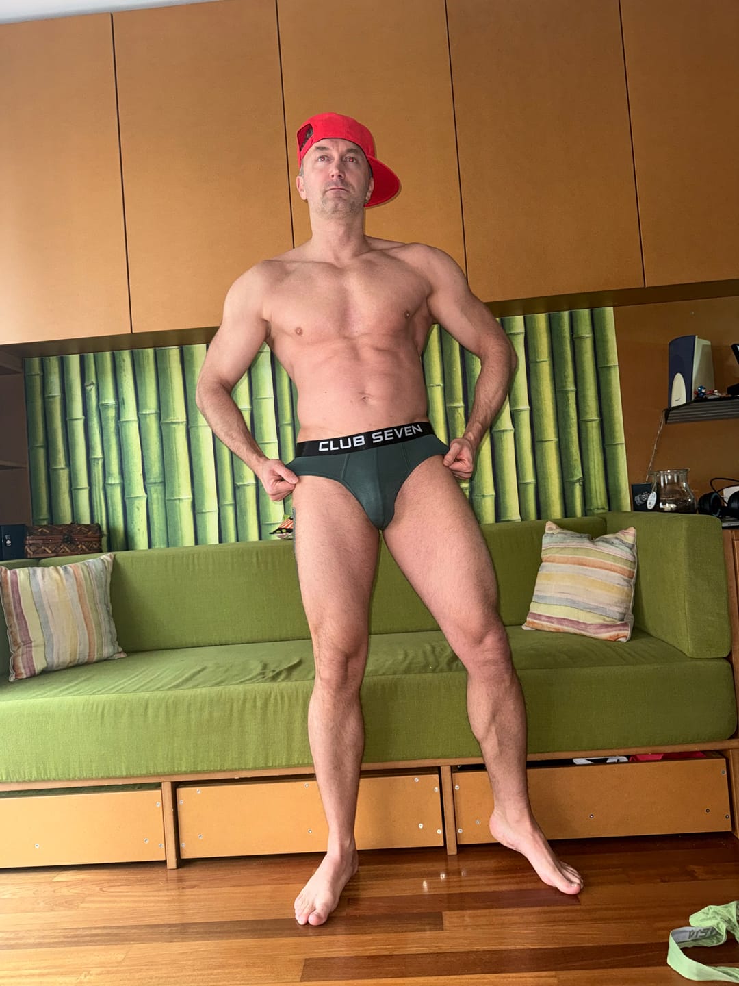 Customer photo review of Bamboo Bulge Pine Briefs