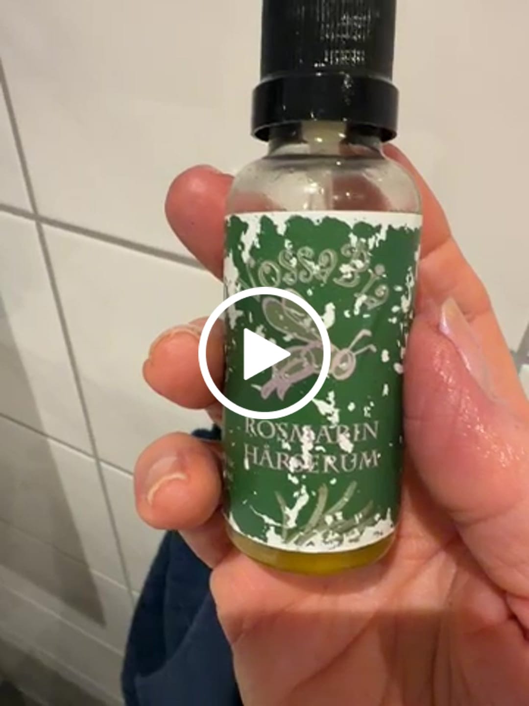 Customer video review of Rosmarin hårserum
