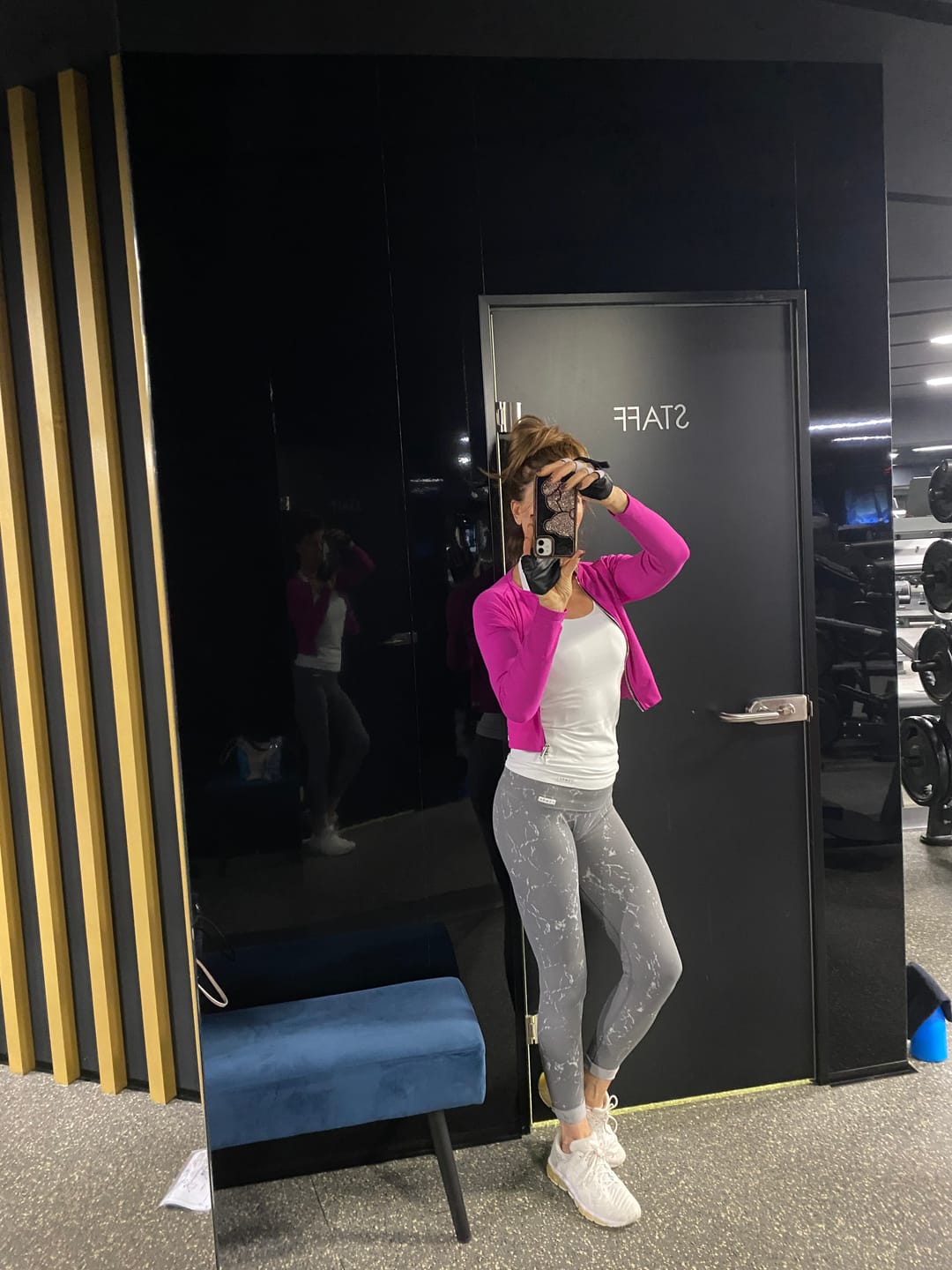Customer photo review of Leggings Push Up Marmo Grigio