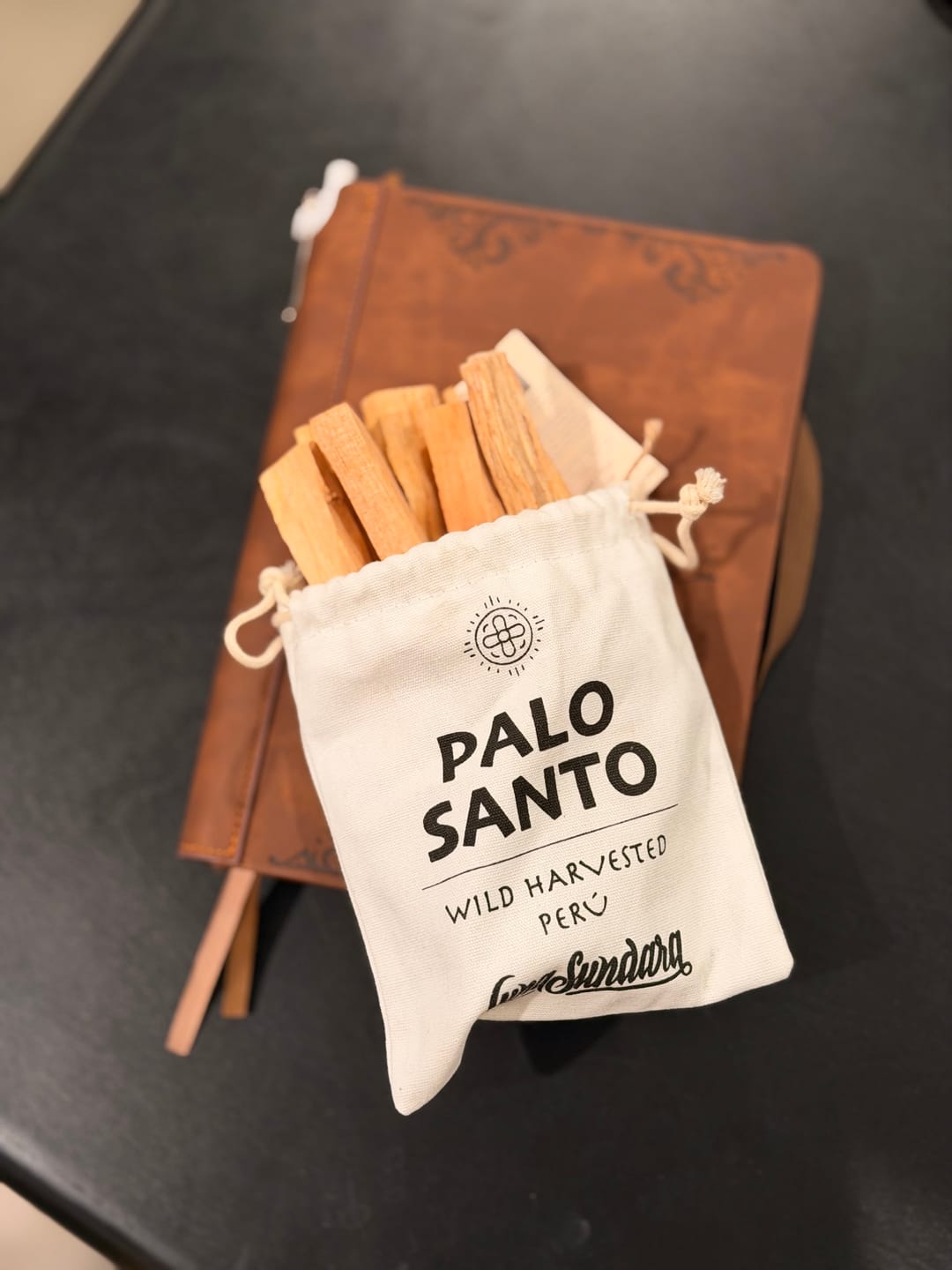 Customer photo review of Palo Santo Smudging Sticks Premium 100 Grams (Approximately 10-15 Sticks)