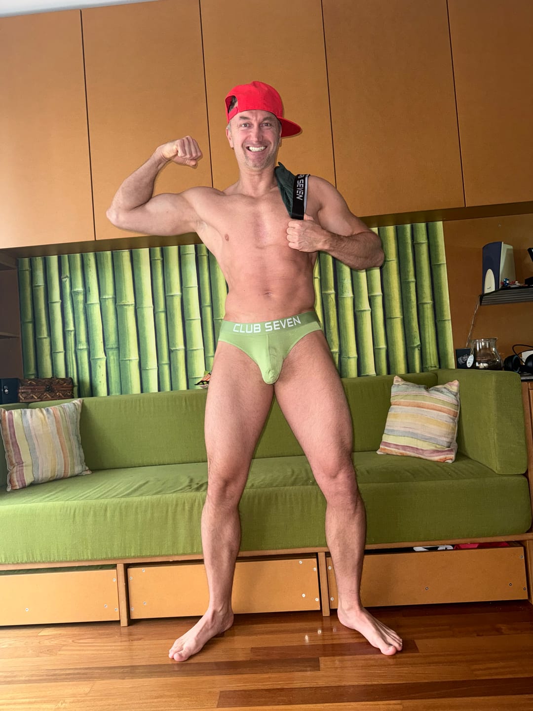 Customer photo review of Legacy Moss Green Briefs