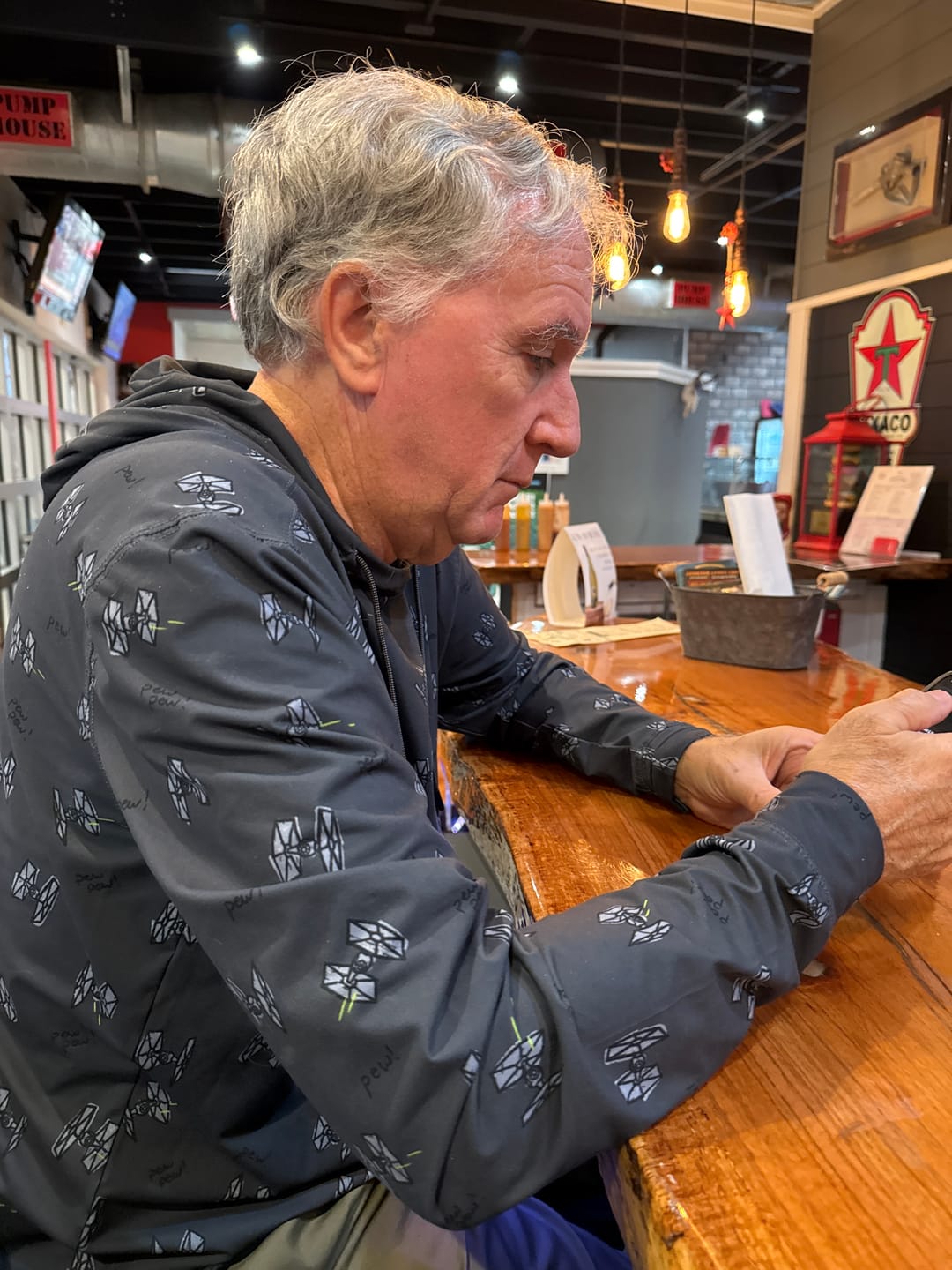 Customer photo review of Star Wars™ "Pew Pew" – Performance Hoodie