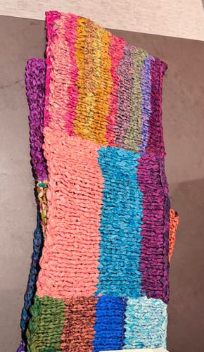 Customer photo review of The Vishnu Scarf - Recycled Silk