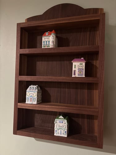 Customer photo review of Lenox Village Spice Rack Shelf - Solid Hardwood