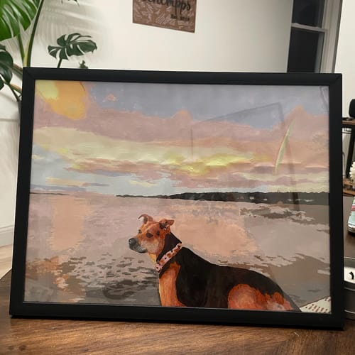 Customer photo review of Custom Landscape Paint By Numbers