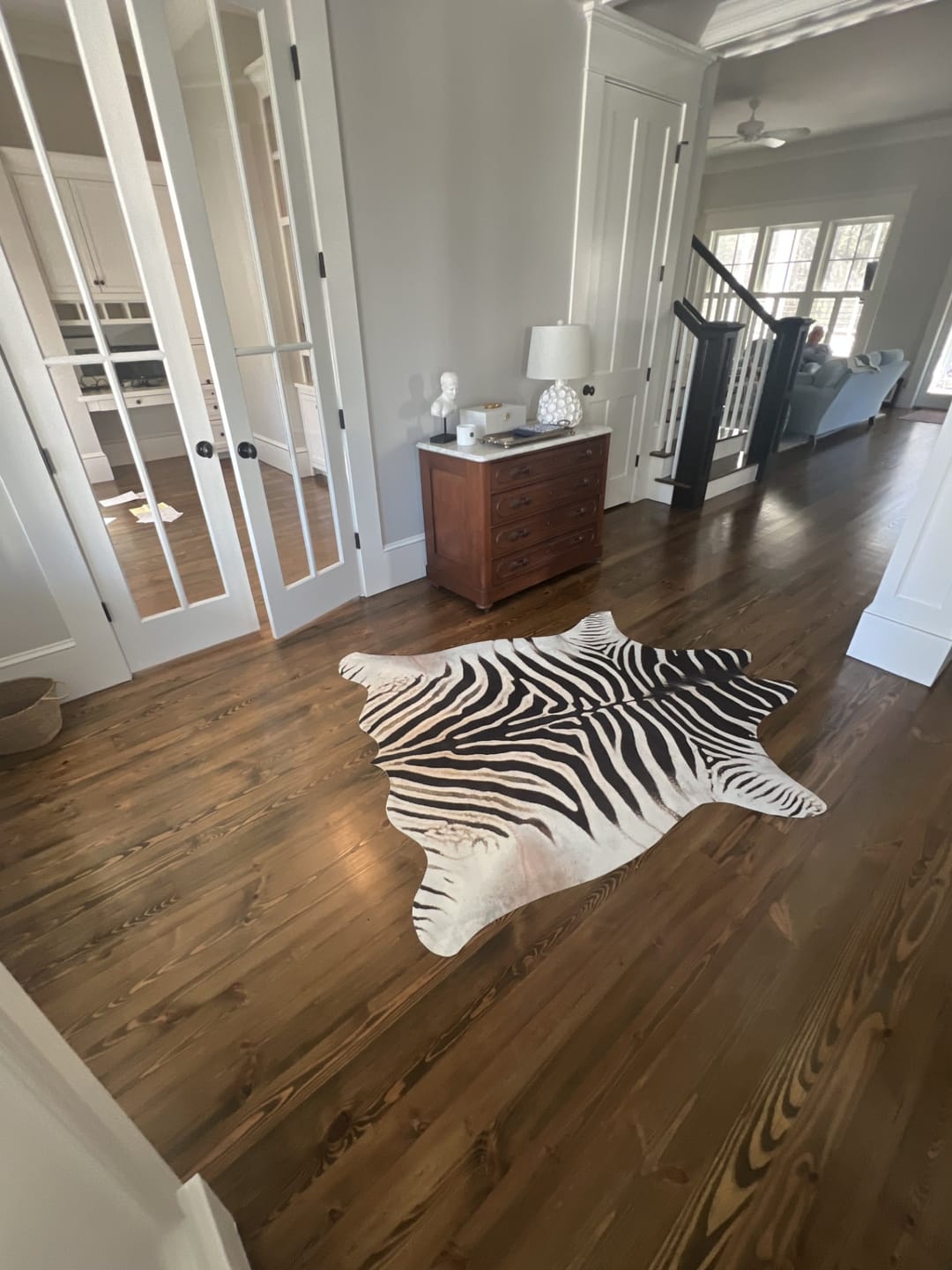 Customer photo review of Jungle Zebra Rug