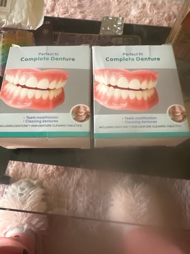 Customer photo review of 🦷  Fit Full Functional DenturesMake you more confident-Made in the USA & FDA-Certified