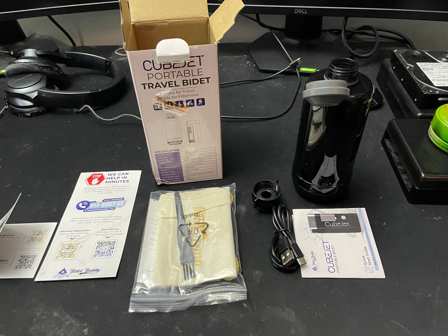 Customer photo review of CubeJet Portable Bidet