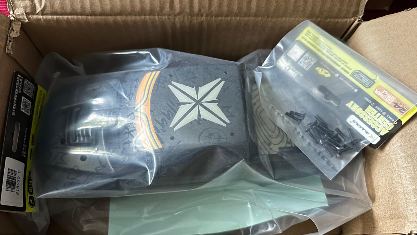 Customer photo review of Black Car Body Spare Part for RC Car ROG1