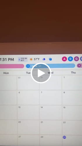 Customer video review of Everblog 21.5" HomeCal Calendar
