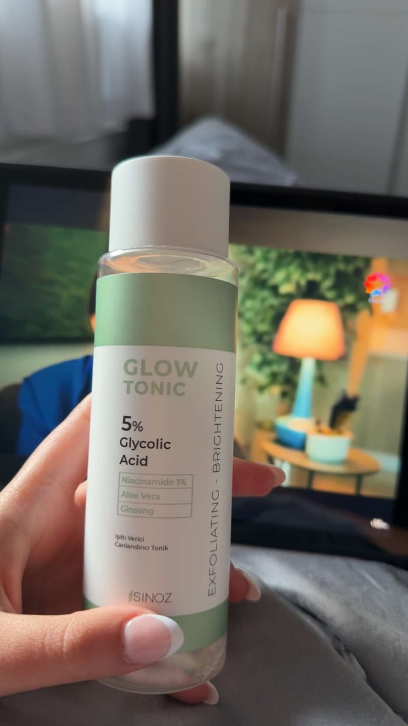 Customer photo review of Glow Tonic 5% Glycolic Acid