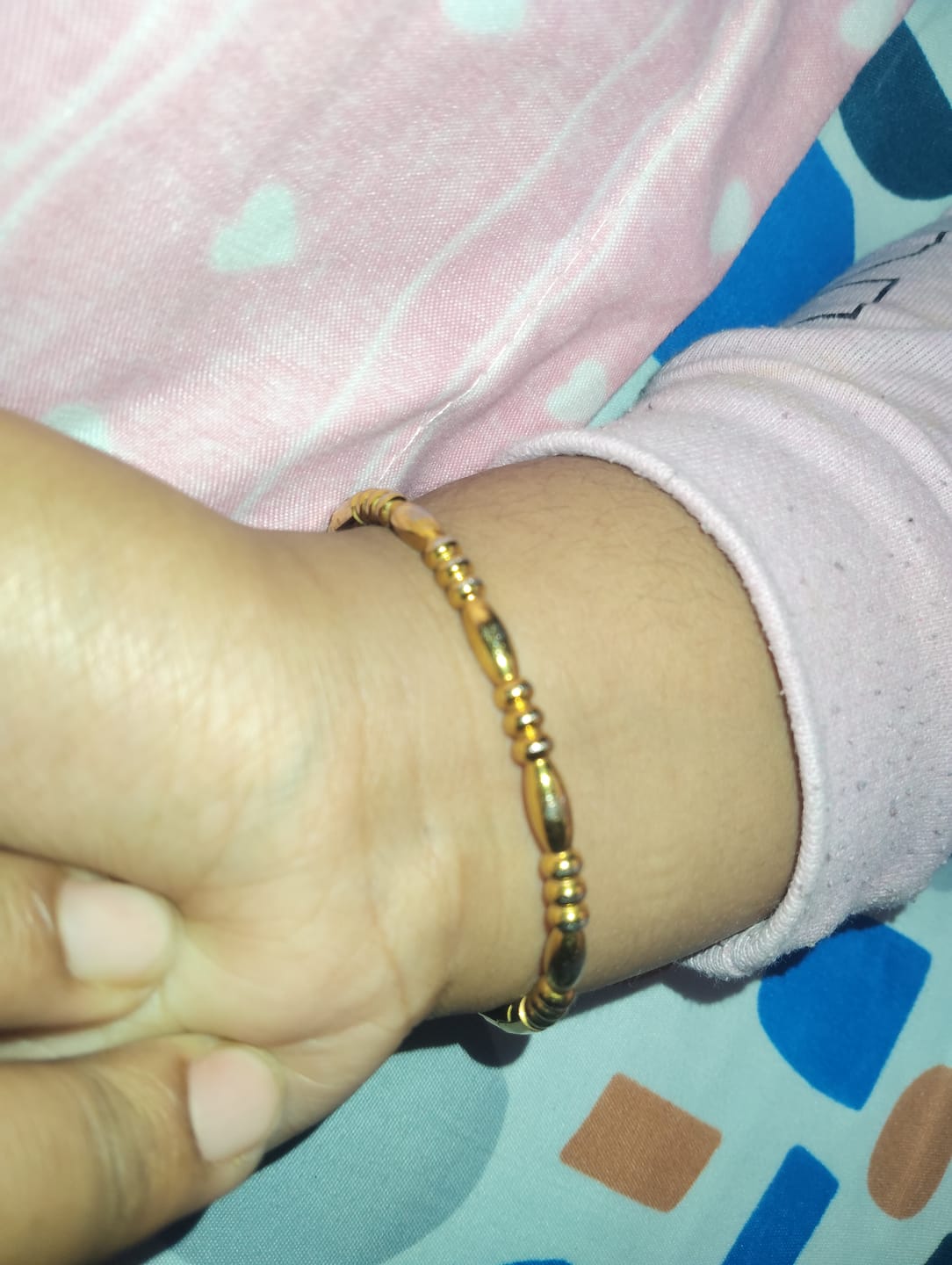 Customer photo review of Golden Stream Bangle Bracelet