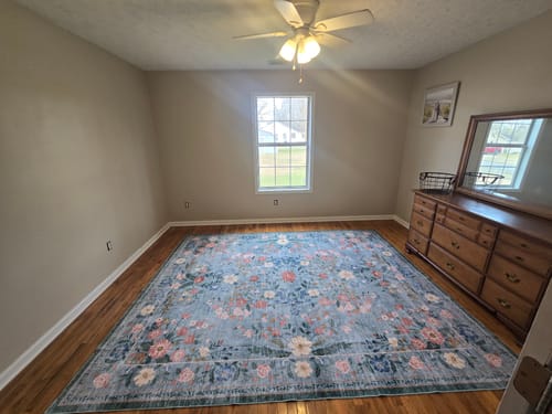 Customer photo review of Chloris Washable Area Rug - Green