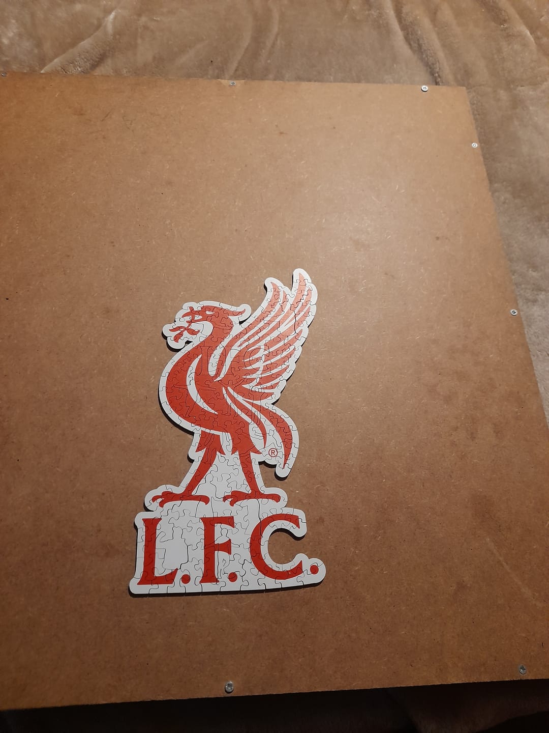 Customer photo review of Liverpool FC® Liver Bird Crest - Wooden Puzzle