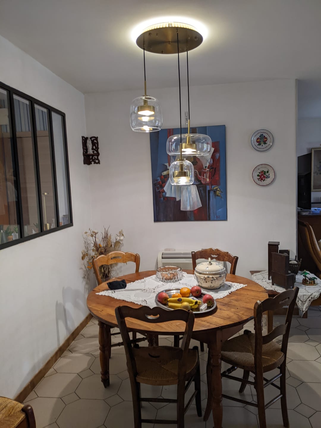 Customer photo review of Suspension moderne en verre teinté NOVA | 1 Suspension