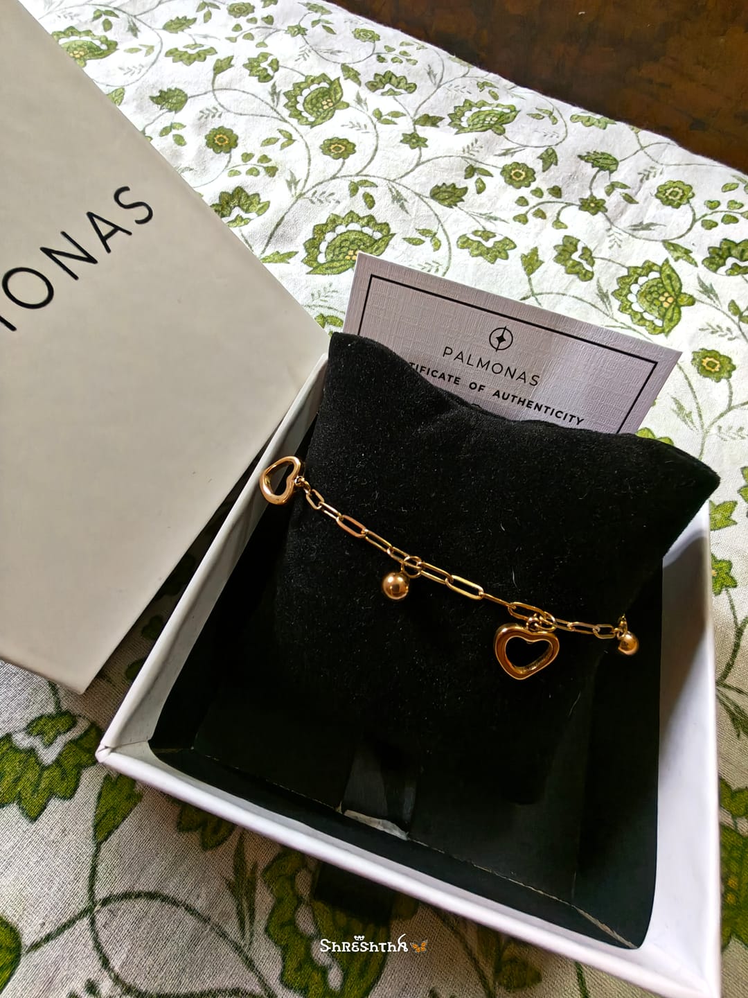 Customer photo review of Openwork Heart Charm Bracelet