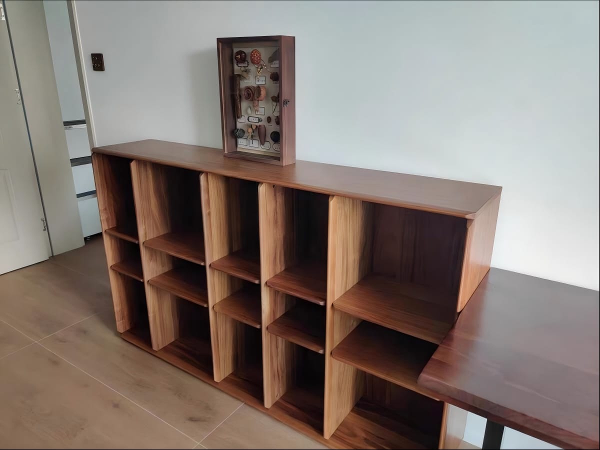 Customer photo review of Plato Solid Wood Bookcase | Sideboard