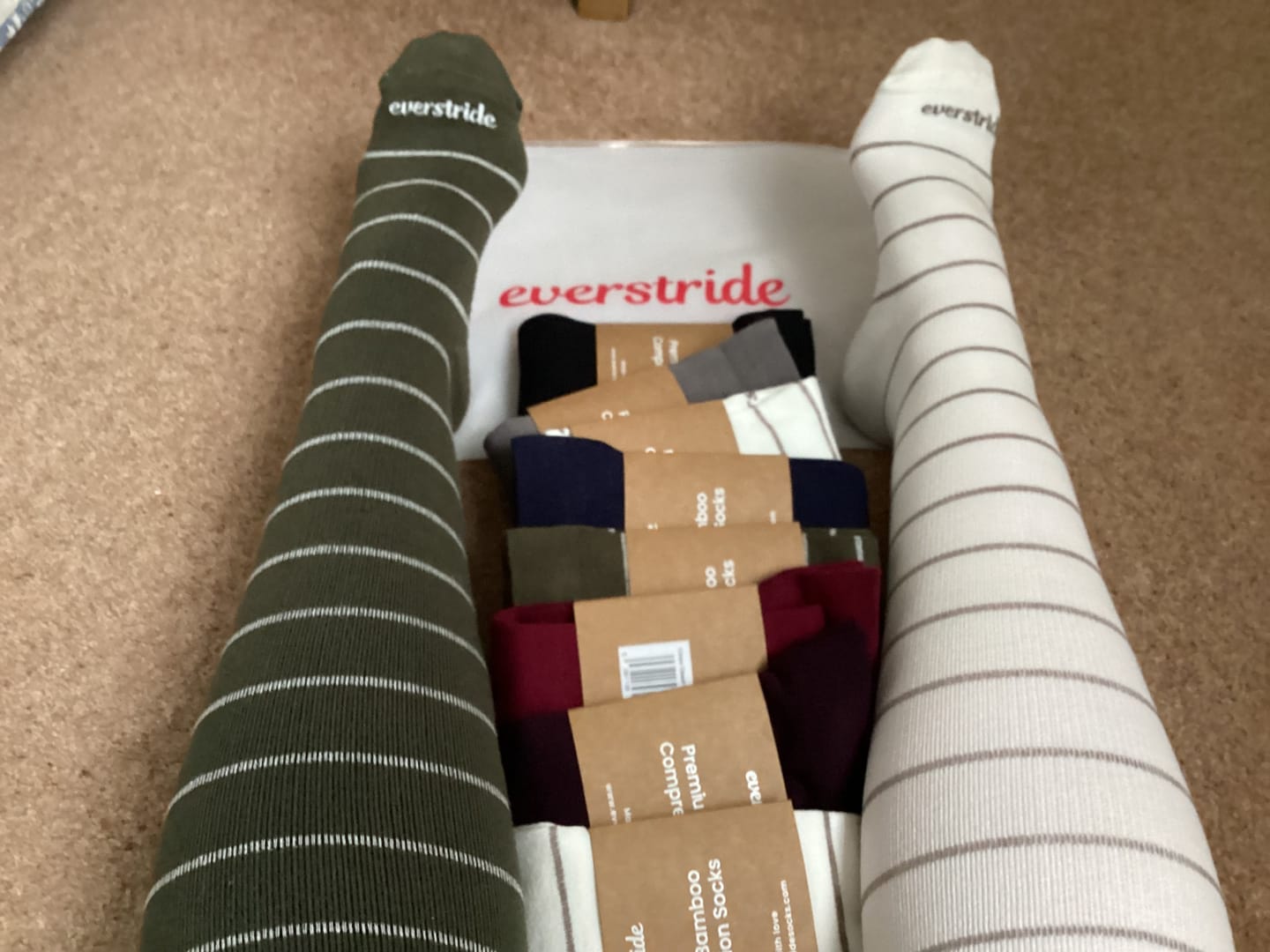 Customer photo review of Everstride™ Bamboo Compression Socks