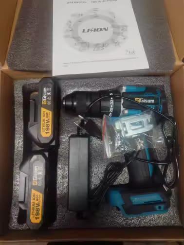 Customer photo review of Cordless Impact Drill 18V Brushless – 65Nm & 1/2" Chuck