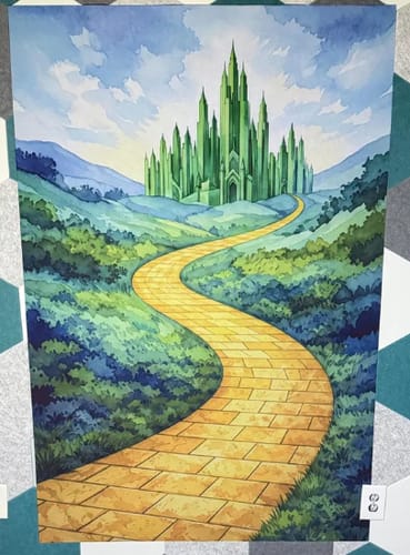 Customer photo review of Custom Landscape Paint By Numbers