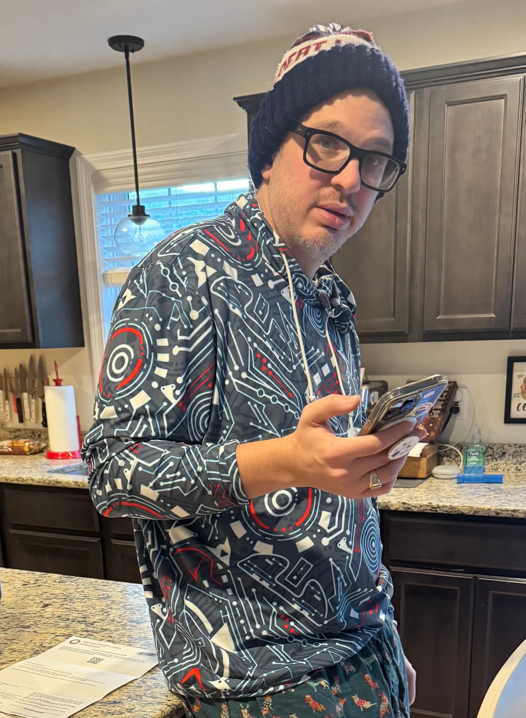 Customer photo review of Disney's Tron "Greetings Programs" – Performance Hoodie