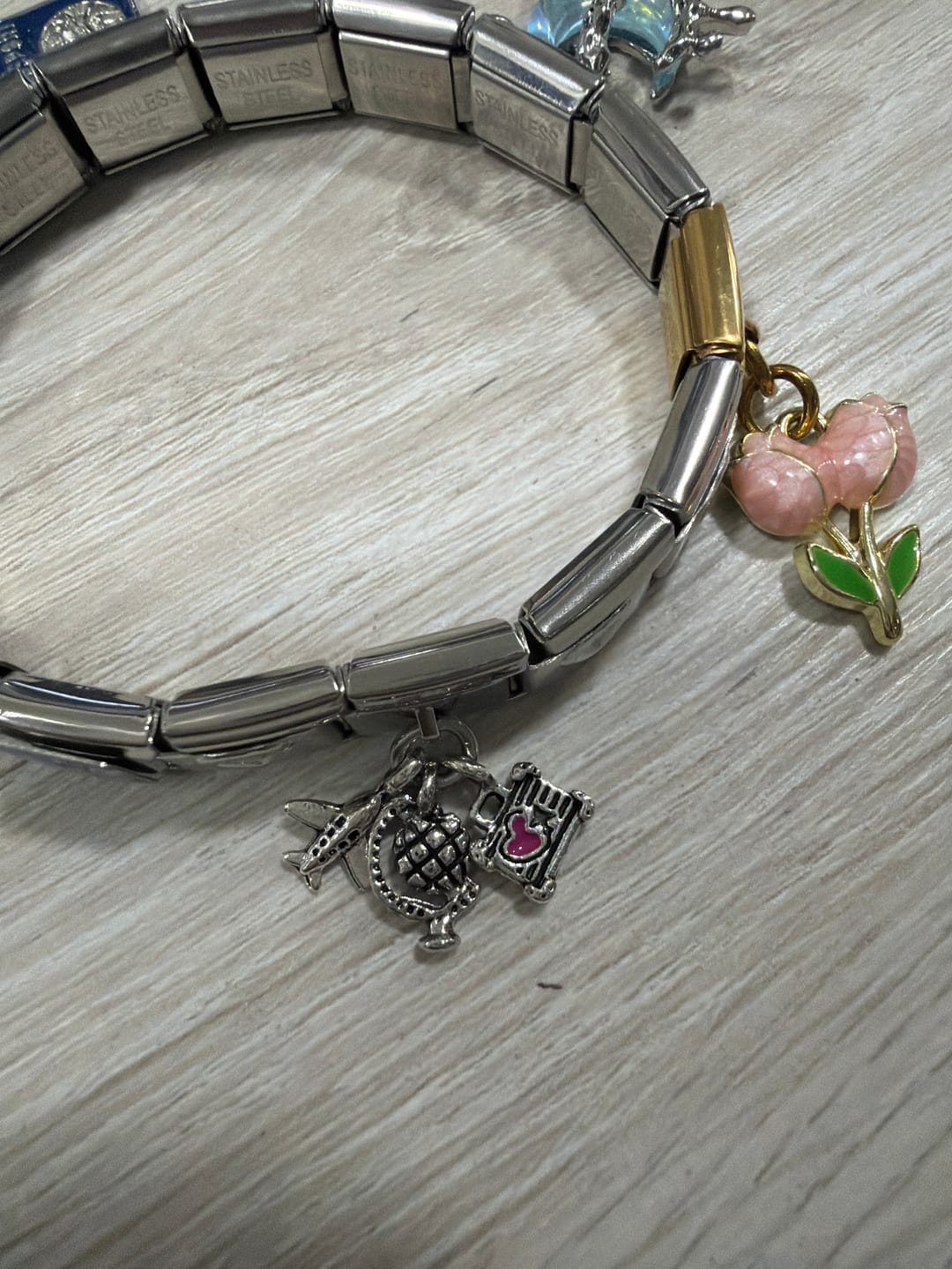 Customer photo review of Charm Colgante viaje avion