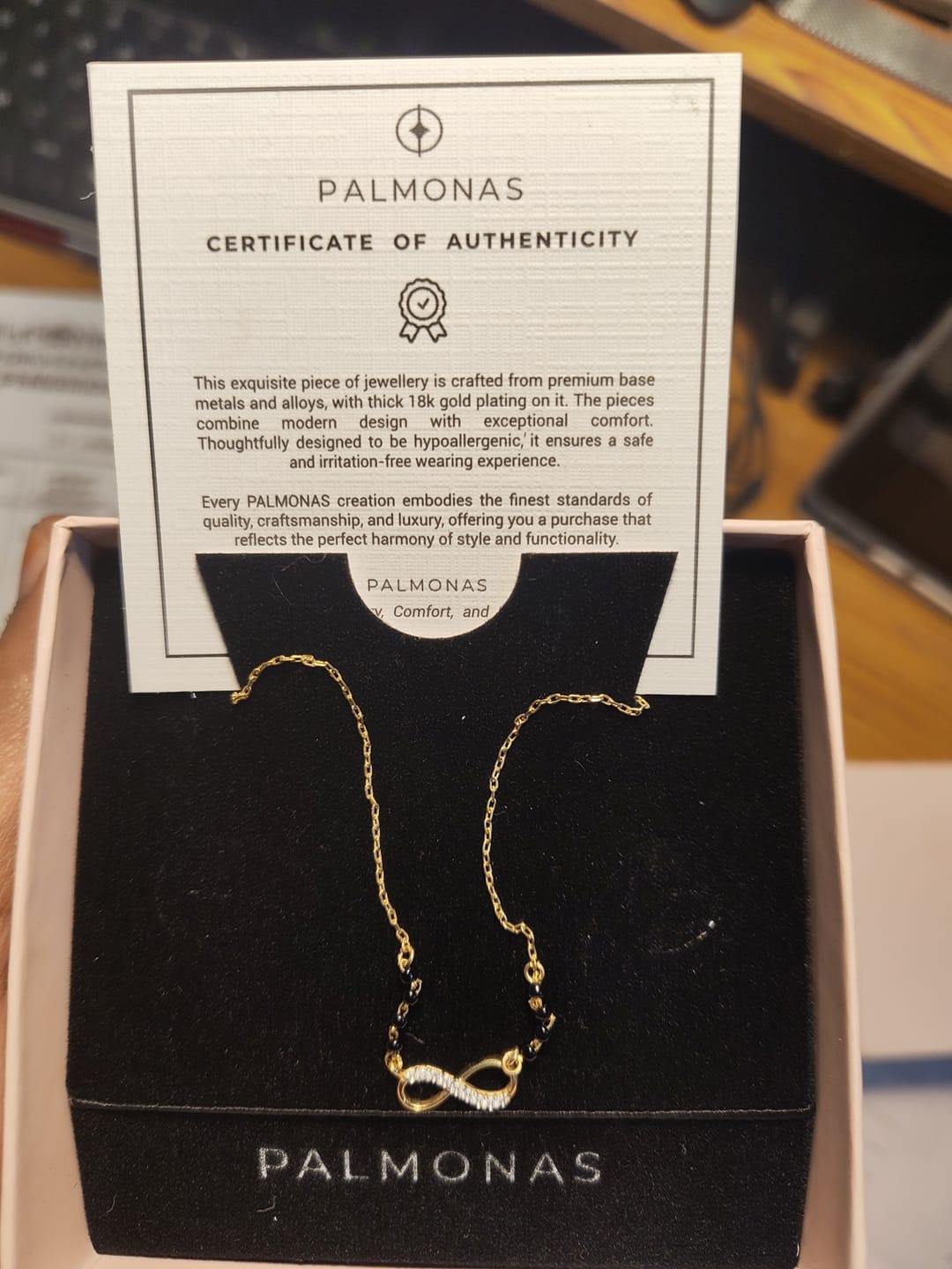 Customer photo review of Eternal Bond 925 Sterling Silver Mangalsutra